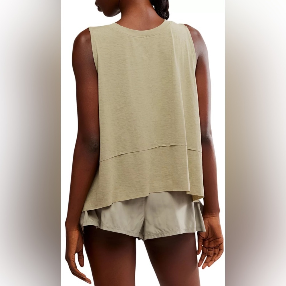 NWT FP Movement Tempo Oversized Sage Green Tank - Picture 2 of 7